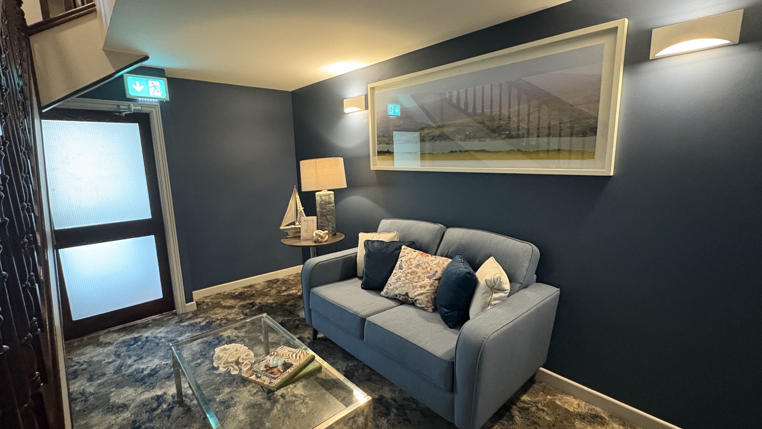 Quiet seating area
